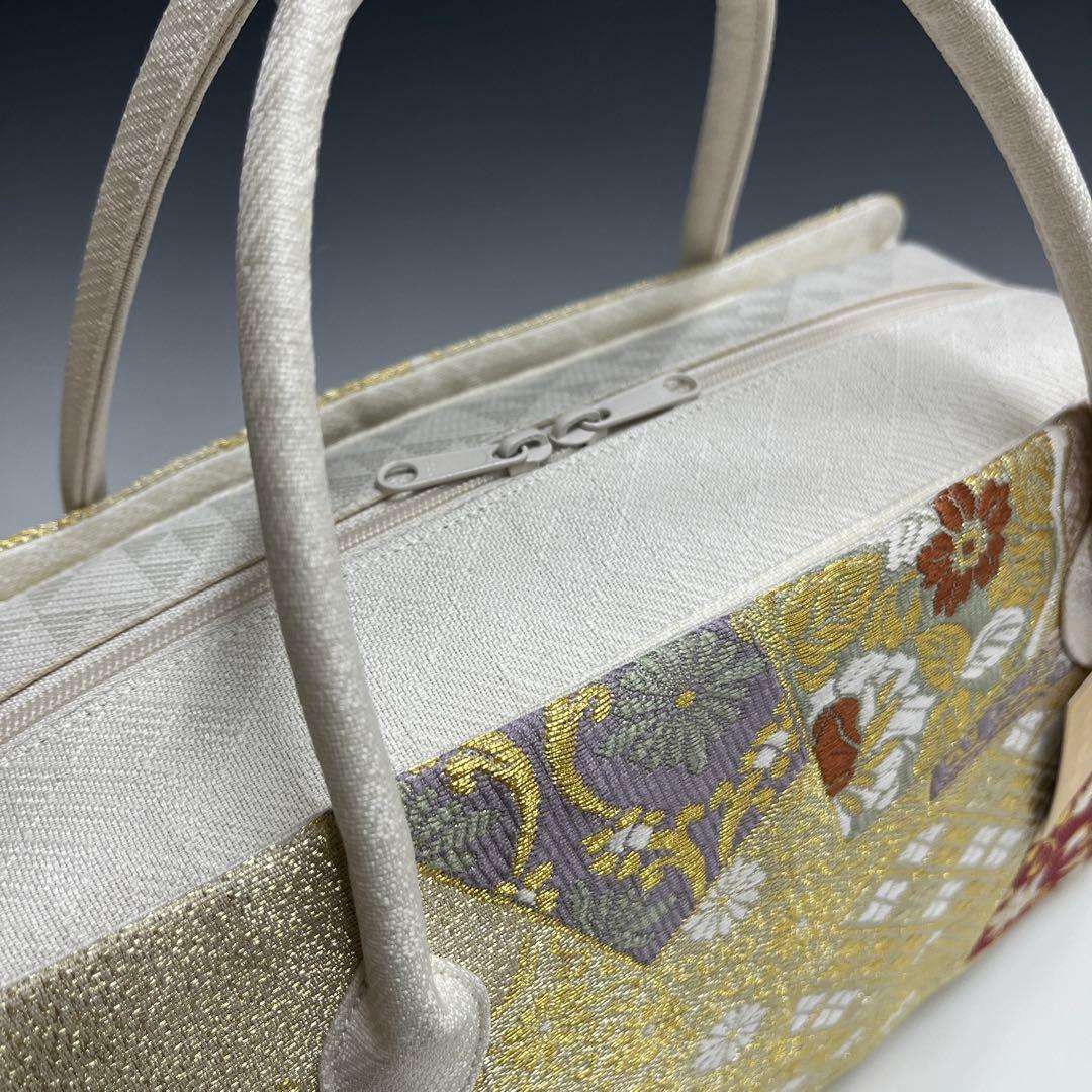 新品未使用品 京都 西陣織正絹帯地使用 利休バッグお茶席 2433 - メルカリ