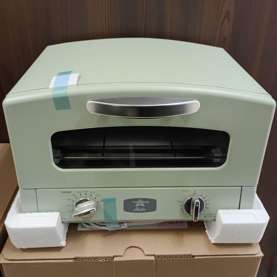 【新品未使用】アラジン トースター 2枚焼きグリーン AET-GS13C(G) アラジン グラファイトトースター 2枚焼き グリーン AET-GS13C(G) 2枚