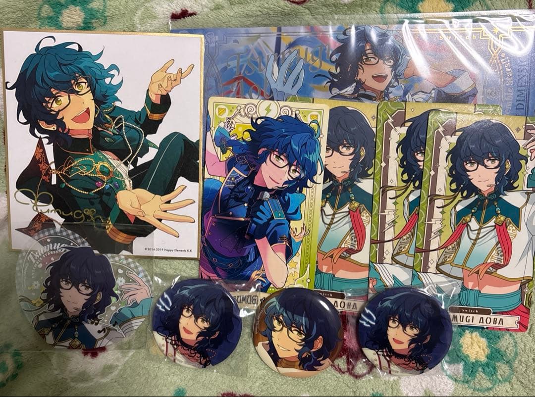 あんさんぶるスターズ あんスタ 青葉つむぎ チケット 缶バッジ