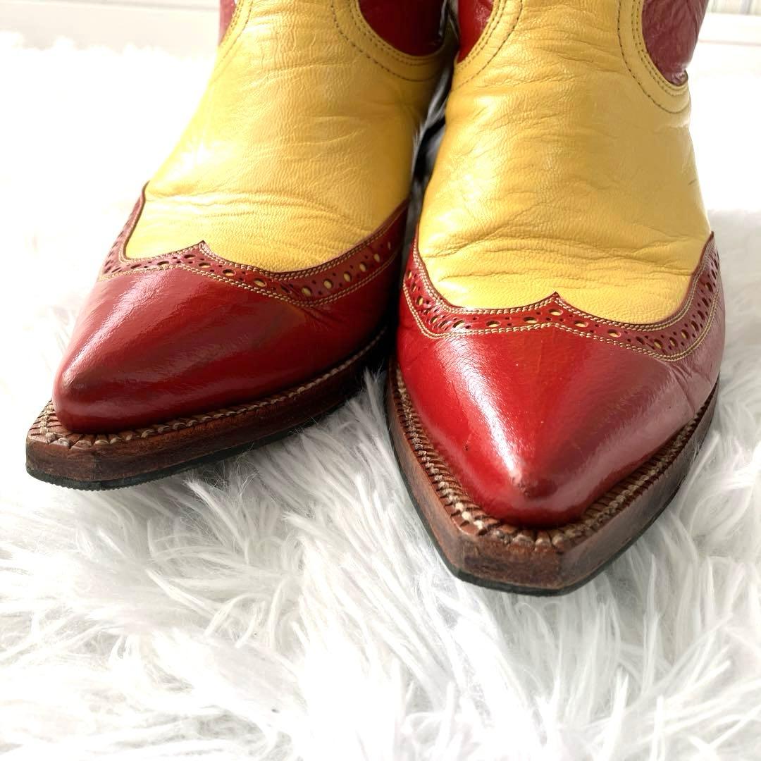 美品✨ DON QUIJOTE ドンキホーテ ウエスタンブーツ メキシカンカラー