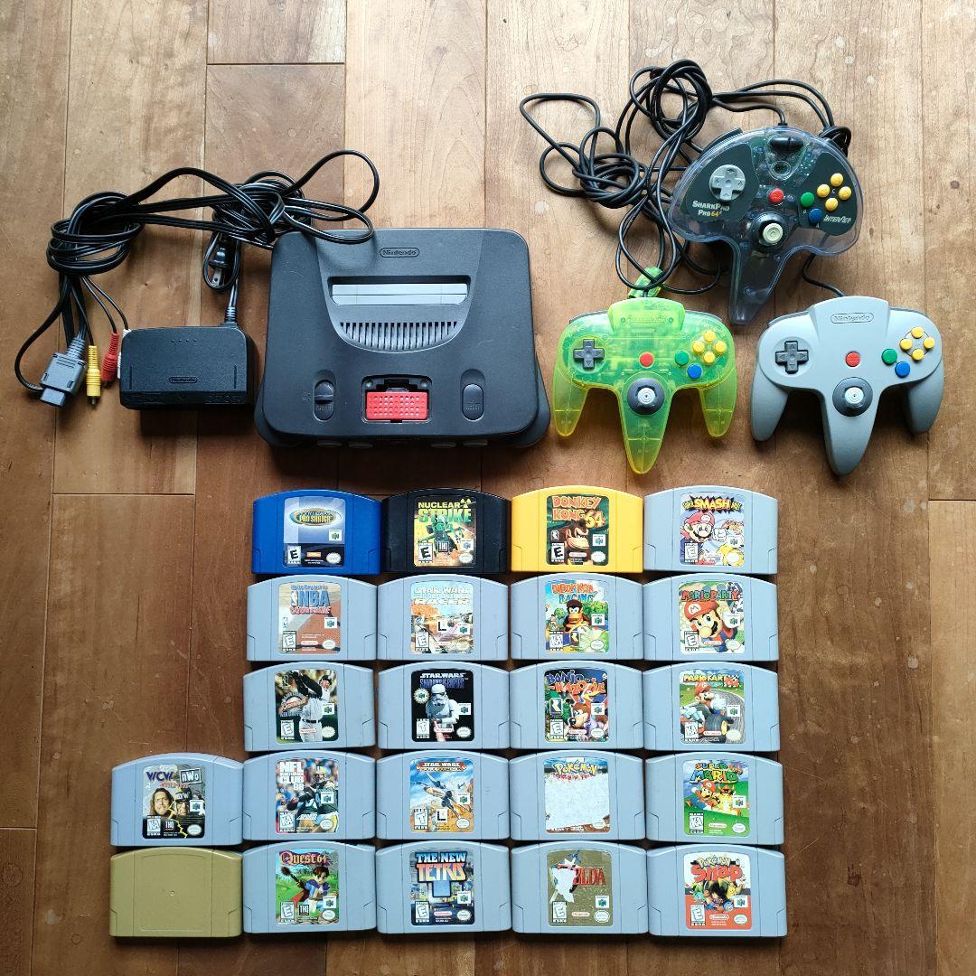 Nintendo 64 北米版 まとめ売り 中古 海外 北米版 ニンテンドウ64 本体 ＆ ゲームソフト まとめ売り