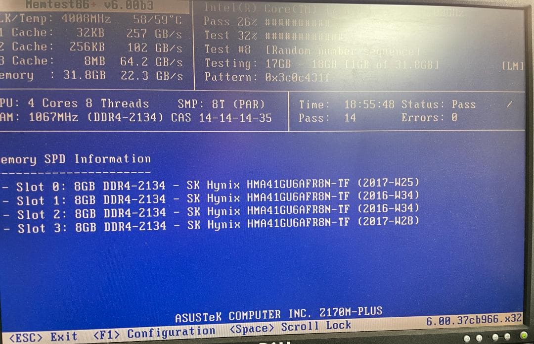 メモリ 8GB×4枚=32GB DDR4-2133 SKhynix製 動作保証 - メルカリ
