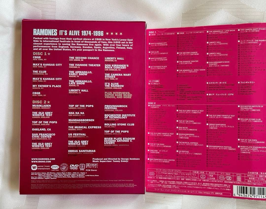 美品★ ラモーンズ イッツ アライヴ　ダブル　1974-1996 DVD