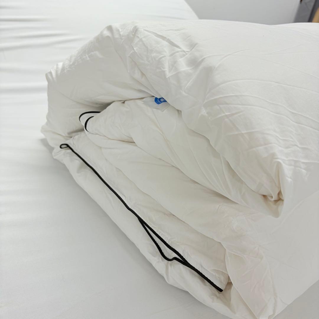 53開封済み 羽毛布団 ダブル 掛け布団 100％羽毛 詰め物1.4kg - メルカリ