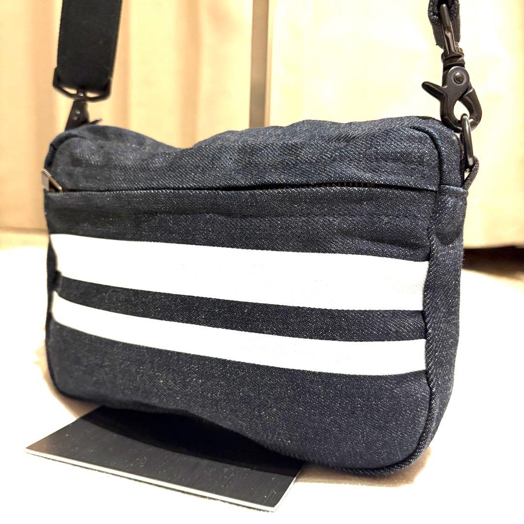 【美品　希少】桃太郎ジーンズ　ショルダーバッグ　デニム　ユニセックス 桃太郎ジーンズ（MOMOTARO JEANS） ショルダーポーチ ウエストバック