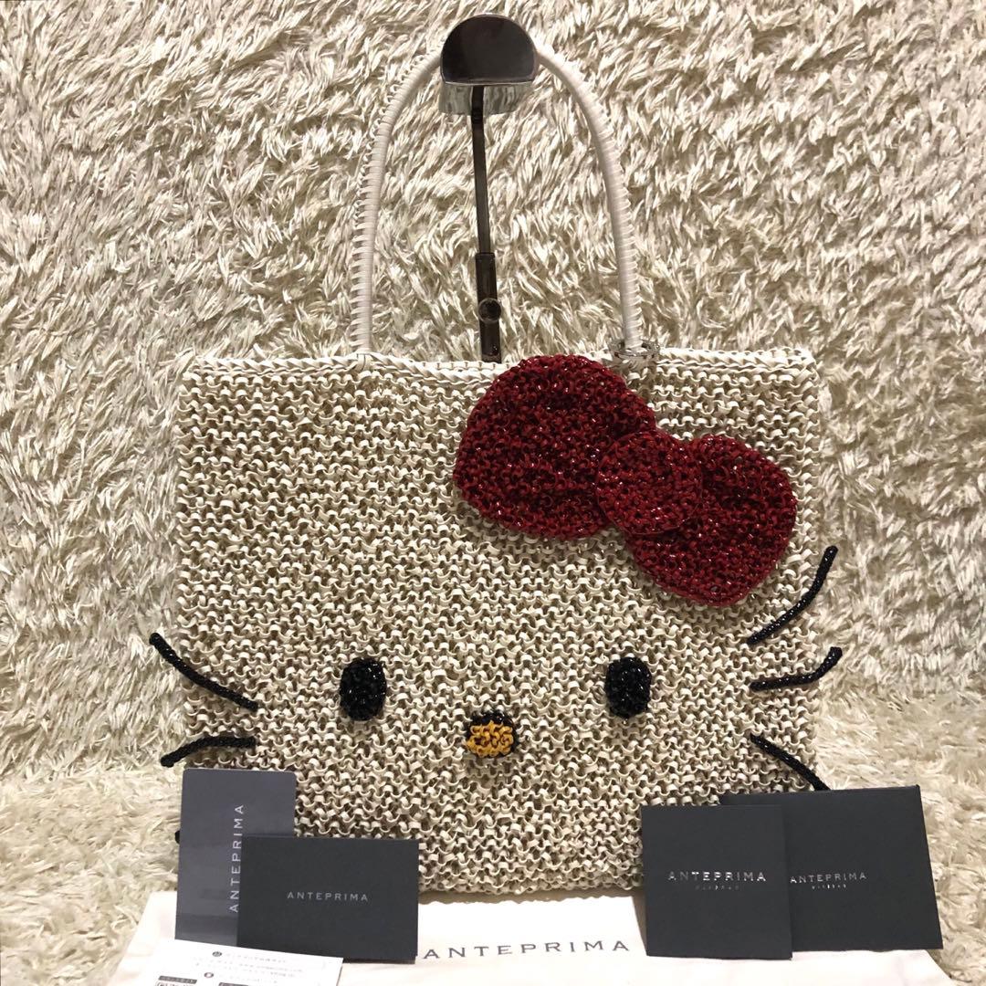 未使用☆アンテプリマ ワイヤーバッグ ハンドバッグ ハローキティ 3D