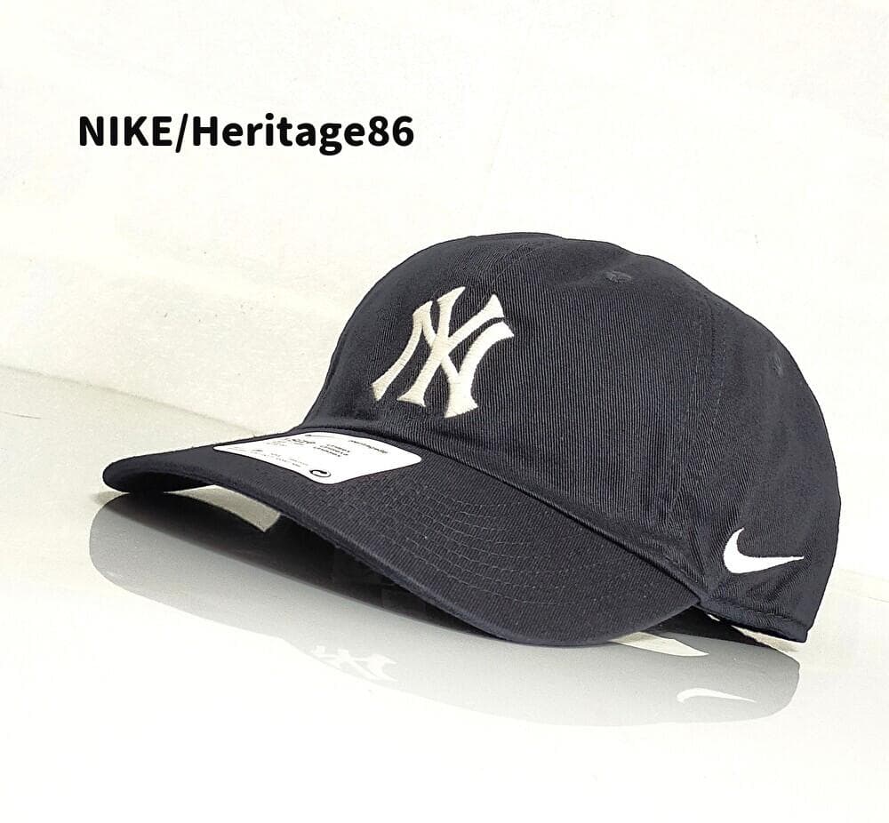 NIKE ニューヨーク・ヤンキース　Heritage86　ネイビー＆ホワイトロゴ Men's New York Yankees Nike Navy Logo Performance Heritage 86