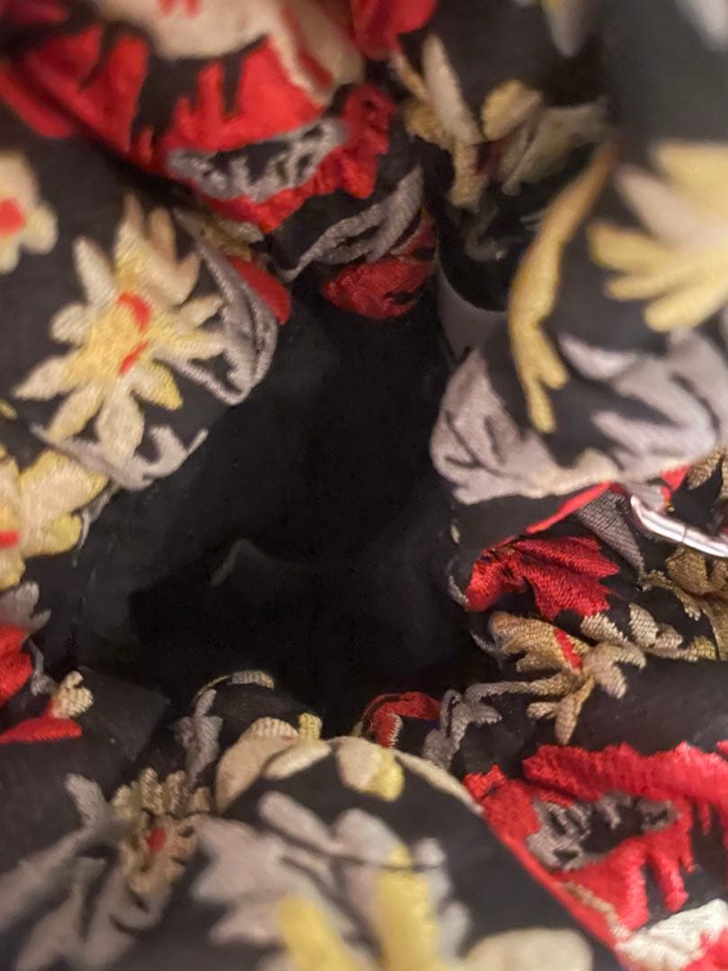 GANNI ボタニカル 巾着バッグ 花柄 ジャガード