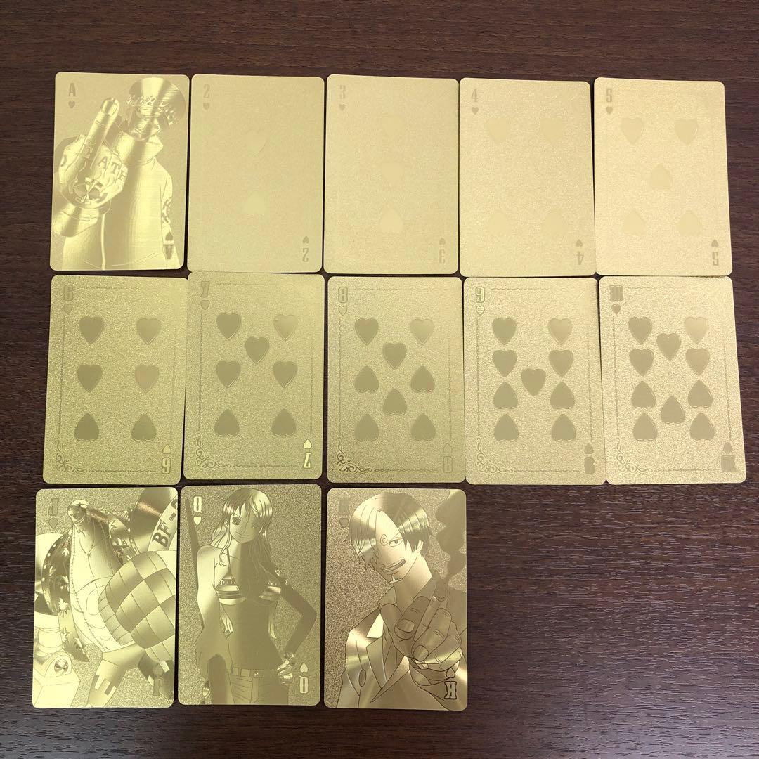 ➀【1枚欠品】ONE PIECE ワンピース ゴールドトランプ エンスカイ