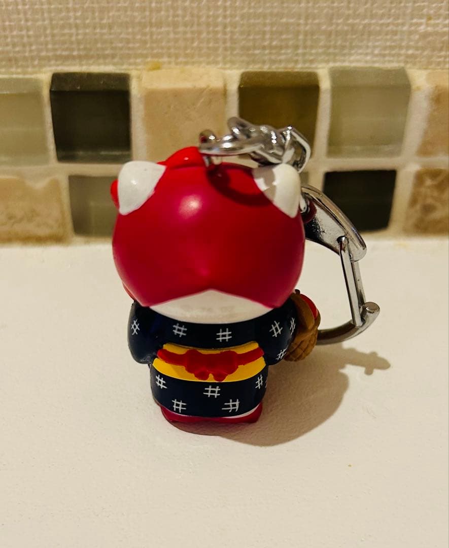 激レア 美品 HELLO KITTY みちのくキティ物語 りんご娘キーホルダー