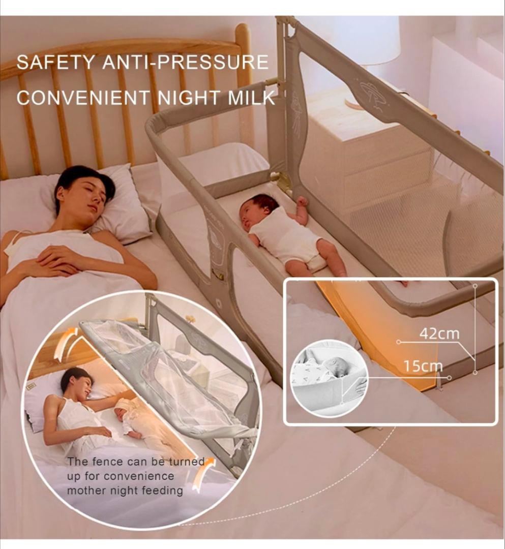 あ*み様 ベビーベッド ベッドガード 添い寝 120㎝×50㎝