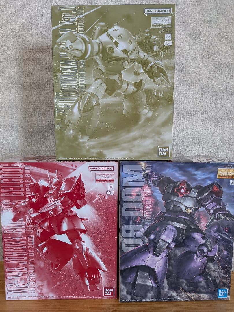 MGガンプラ 3体 ジョニーライデン専用ゲルググ ドム ズゴック