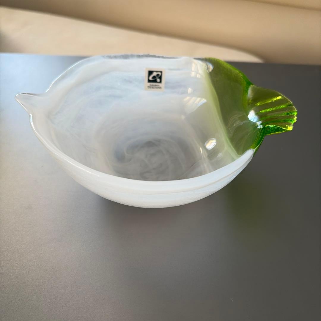 新品 月夜野工房 ガラス 皿 小鉢 ボウル 大根 スワール - メルカリ