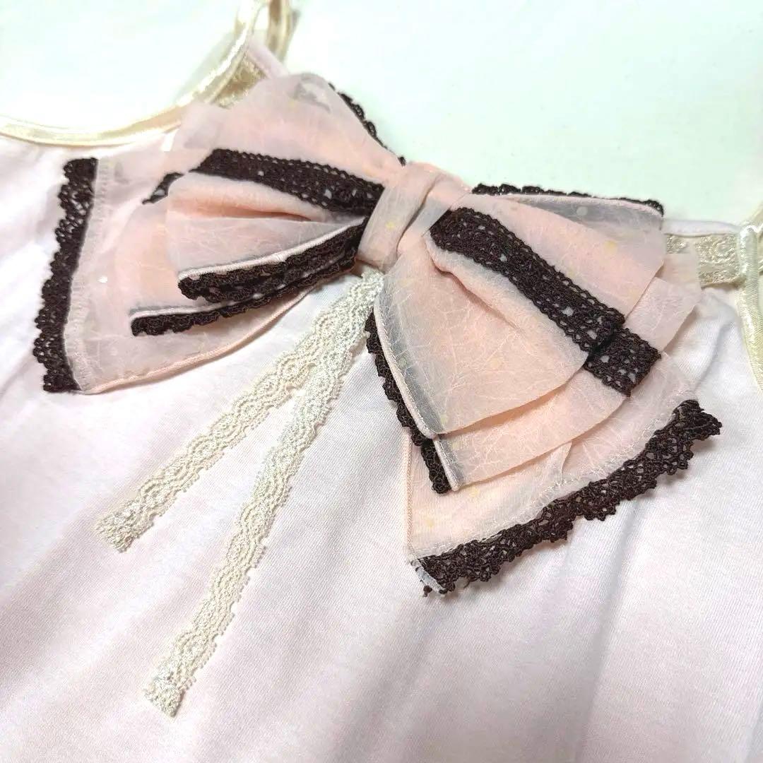 axes femme ビッグリボンキャミソール　ピンク axes femme - ◇美品◇アクシーズファム ビッグリボン キャミソール