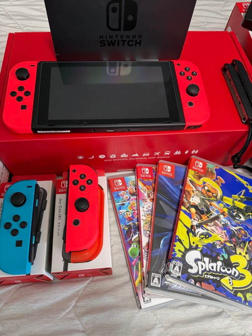 Nintendo Switch本体 スプラトゥーン3他周辺機器一式 - メルカリ