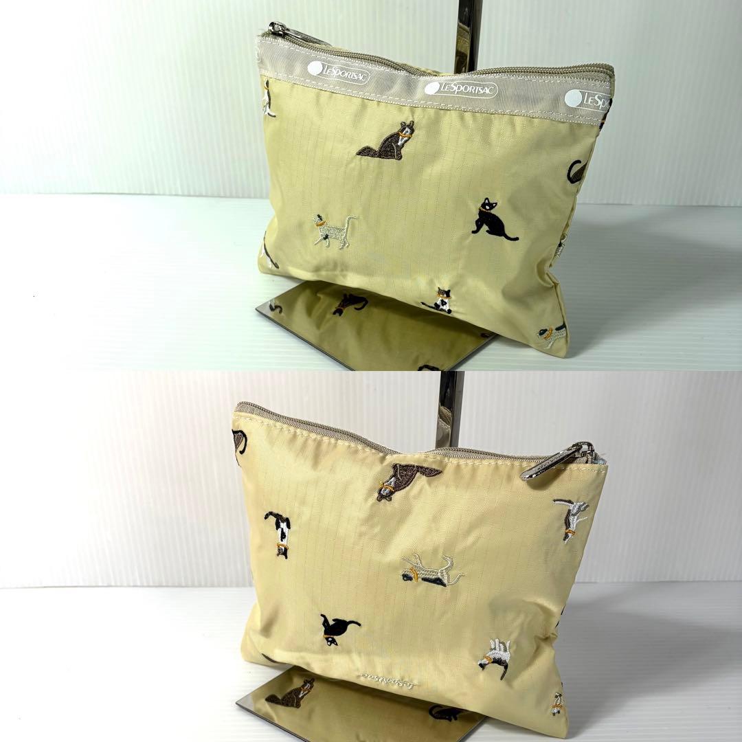 希少 新品 レスポートサック 猫刺繍 完売品 デラックスエブリデイ