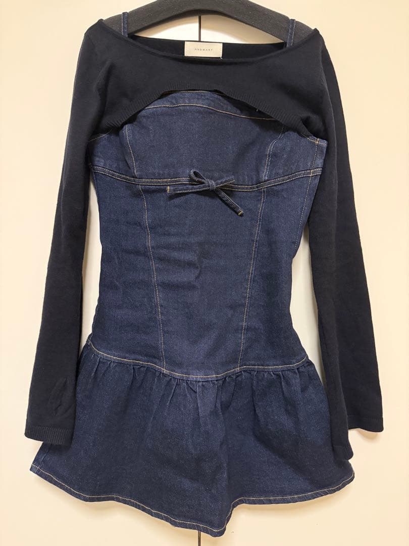 ANDMARY Bonnie denim mini dress - メルカリ