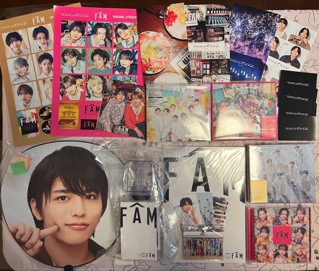 timelesz ペンライト 篠塚大輝うちわ 雑誌3冊　その他セット timelesz タイムレス 篠塚大輝 ジャンボうちわ 顔団扇 ペンライト