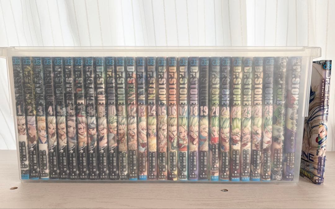 Dr.STONE 1巻〜25巻、小説2冊、reboot白夜 稲垣理一郎 - メルカリ
