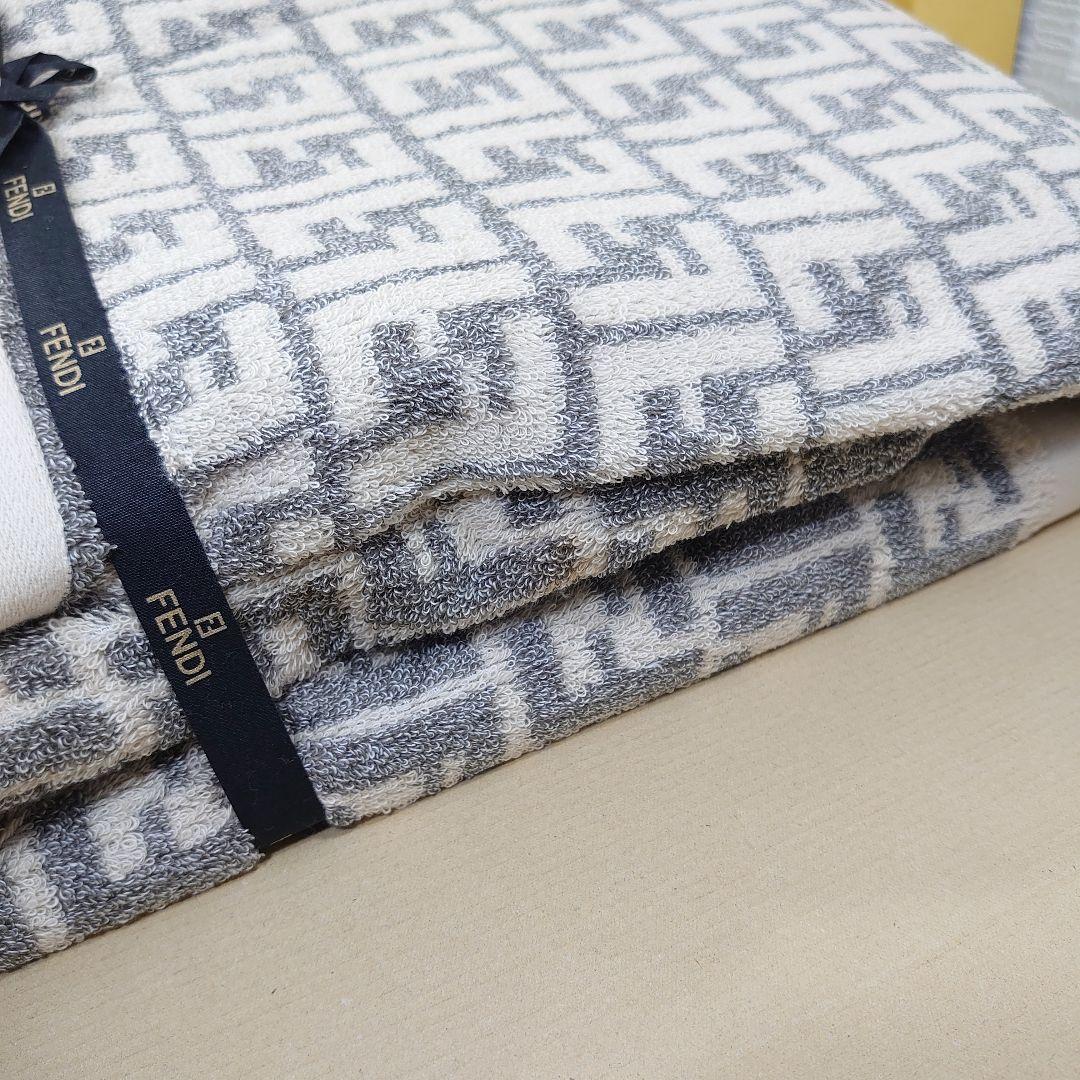 未使用箱あり◇FENDI フェンディ タオルケット ズッカ柄 FF柄 希少