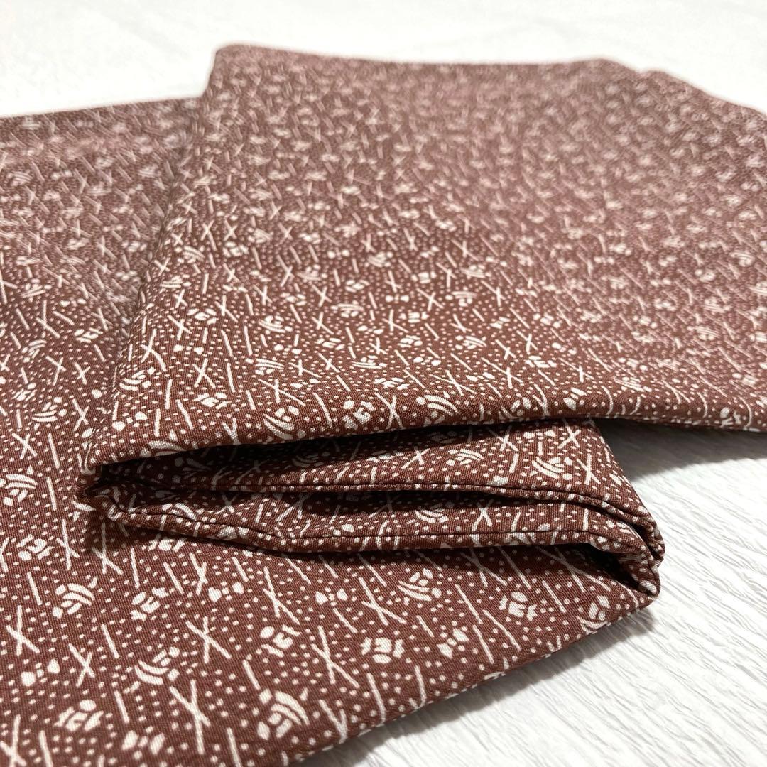 美品✨】東レシルック さんび 洗える着物 小紋 雀色 宝尽くし 吉祥文様