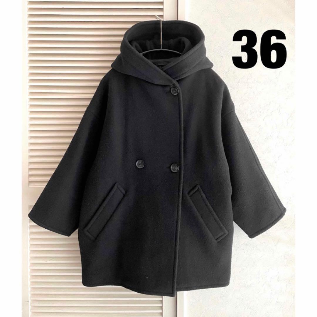 AP STUDIO 追加 モッサ オーバーフーディーコート 36 ブラック - メルカリ