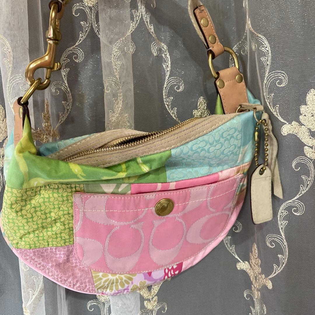 COACH パッチワーク ボディバッグ 楽天市場】【バッグ】COACH コーチ パッチワーク スモール ホーボー