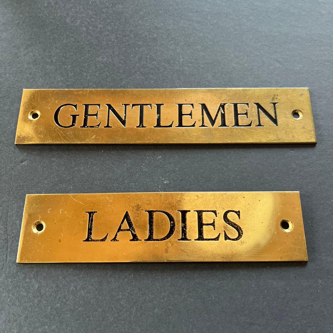 イギリスアンティーク 真鍮製 サインプレート - メルカリ