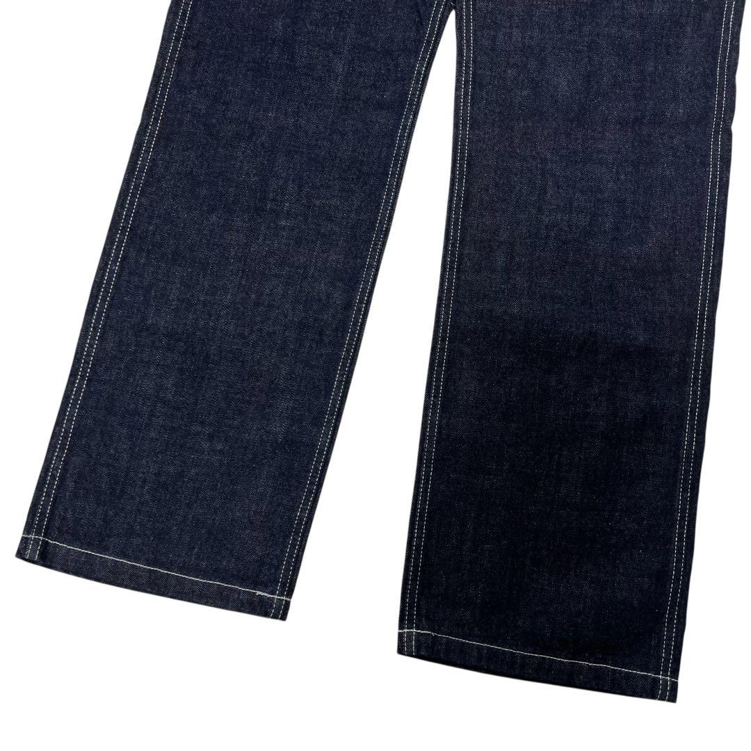 未使用タグ付 児島ジーンズ サロペット つなぎ M インディゴ 赤耳 日本