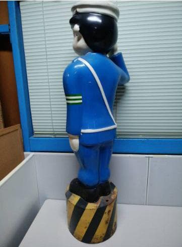 昭和30年代【レア】当時物☆昭和おまわりさん人形☆高さ1m20cm(9.2kg)