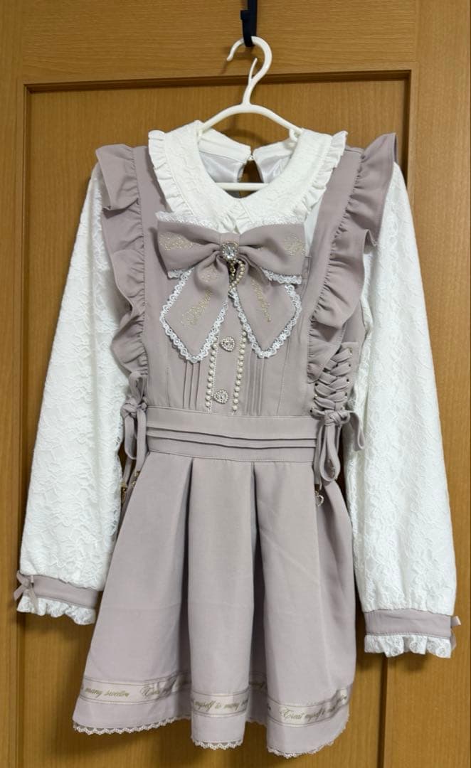 LIZLISA バックカシュクール セットアップ ピンク - メルカリ