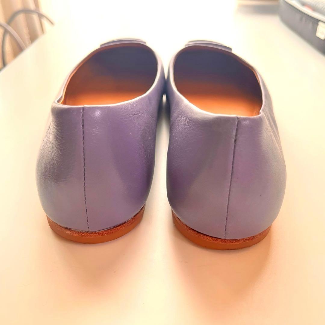 Tory Burch フラットシューズ 紫 - メルカリ