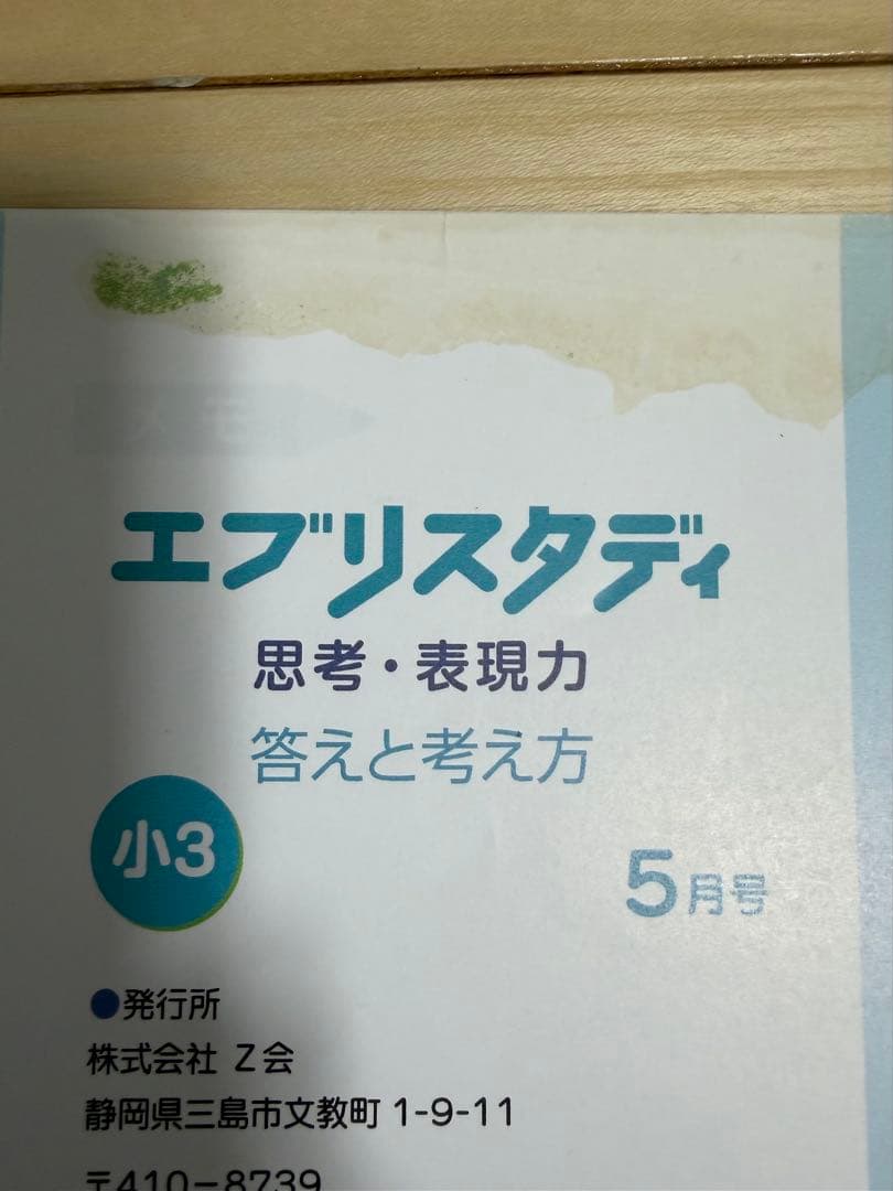 エブリスタディ 小3 思考・表現力 1年分 2023年度 Z会 /中学受験