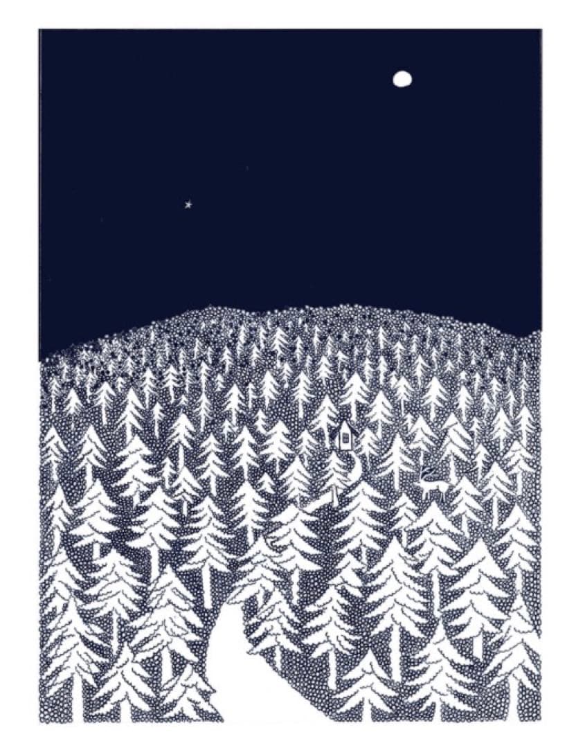 限定ミナペルホネン アートポスター「HOUSE IN THE FOREST」A2 - メルカリ