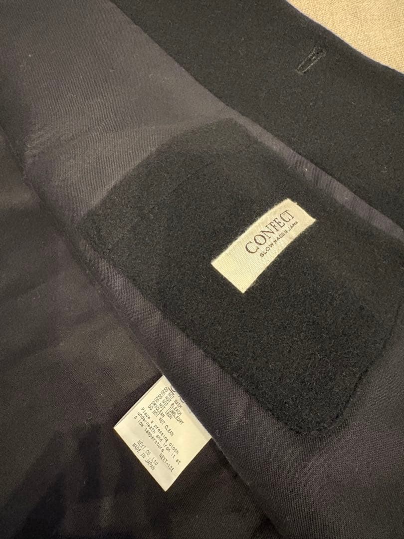 《nest Robe CONFECT》ウールモッサークルーネックベスト ブラック