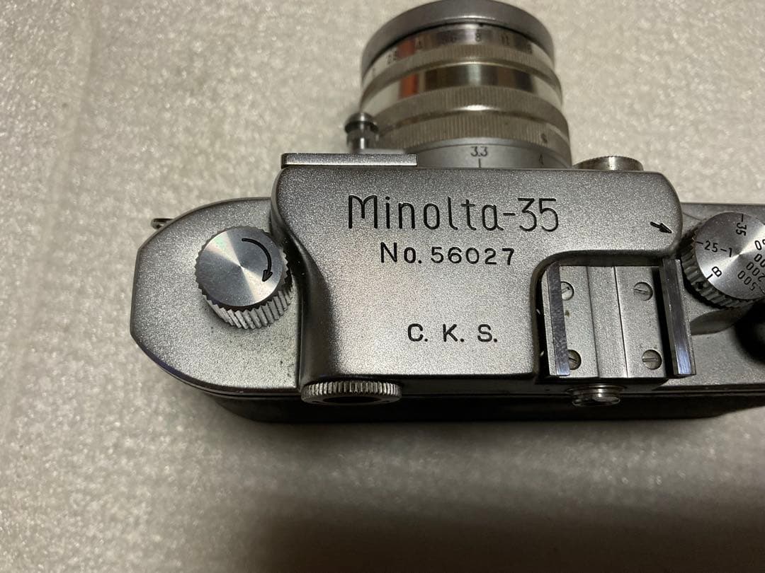 ミノルタ・35。C.K.S。【昭和レトロフィルム式カメラ カバア付き
