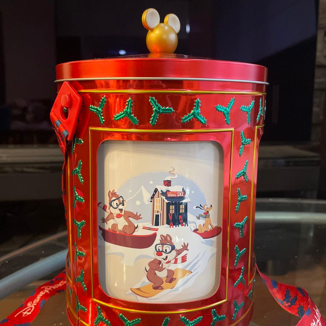 WDW ディズニー クリスマス オルゴール ポップコーンバケット - メルカリ