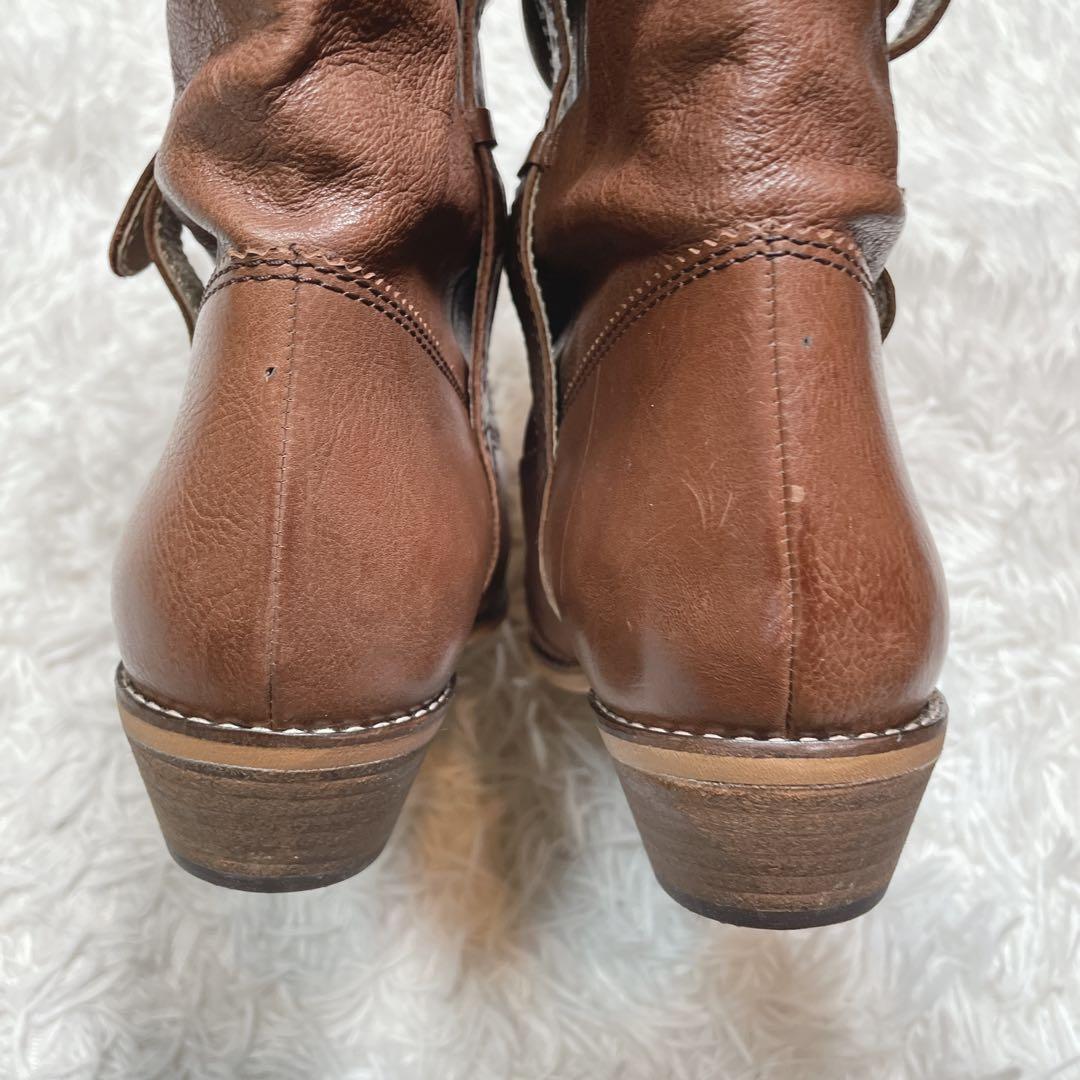 未使用　イング　ING ロングブーツ　ブラウン　茶色　大きいサイズ　25.5cm