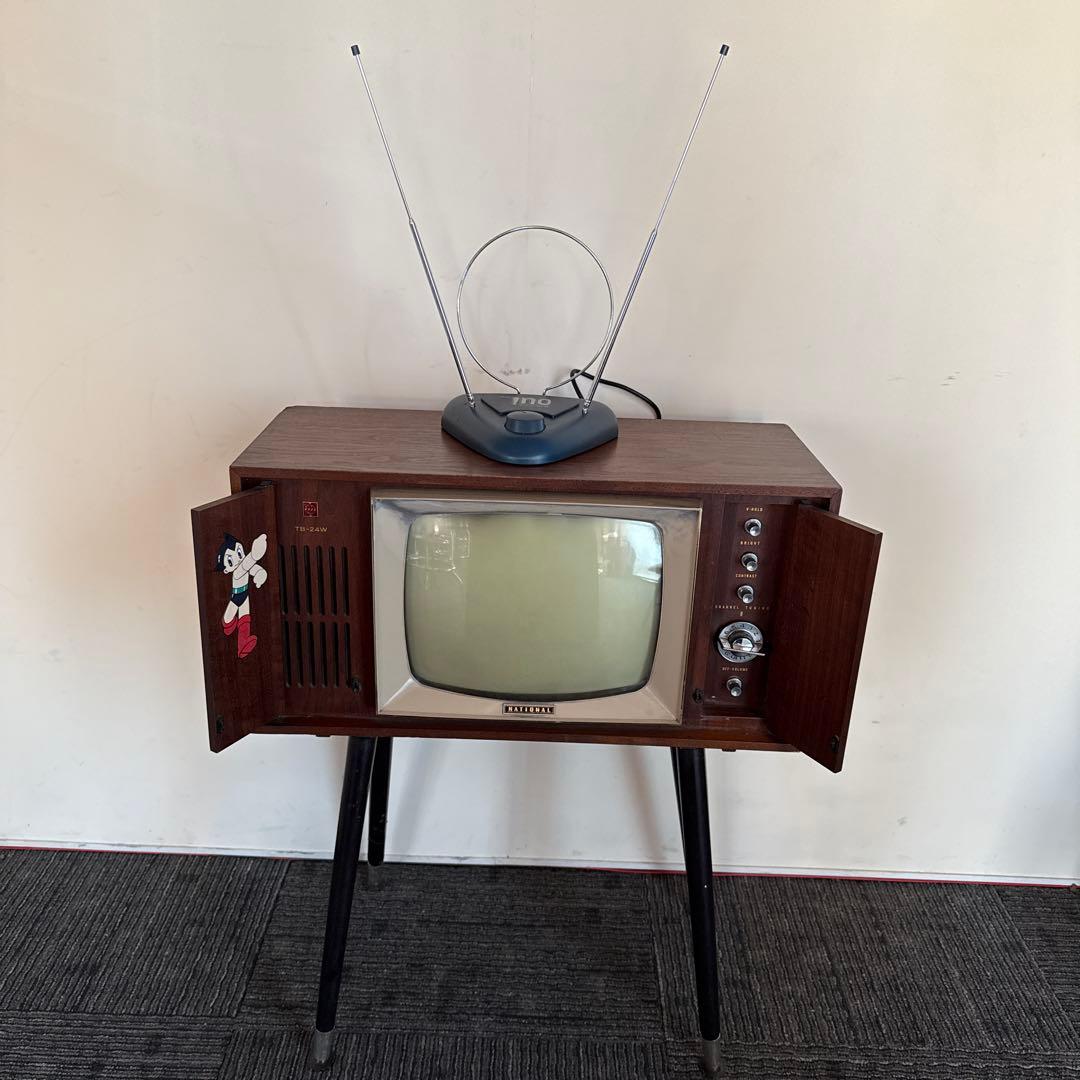昭和レトロ 真空管 白黒テレビアンテナ付き - メルカリ