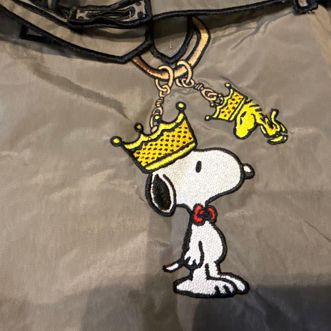 ラクゼットスヌーピー刺繍トートバッグLグレー新品 - メルカリ