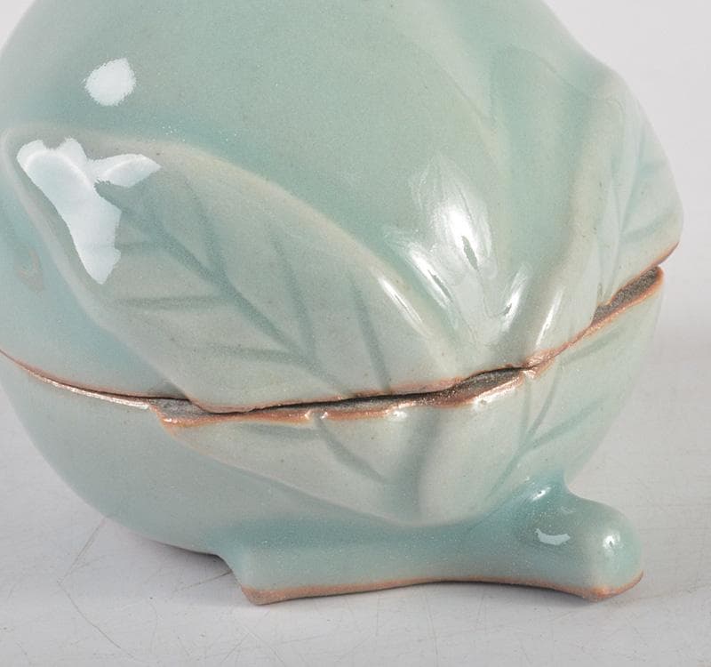 茶道具 京焼 三代 加藤利昇作 青磁 蓋置 香合 共箱 2点 V R5266 - メルカリ