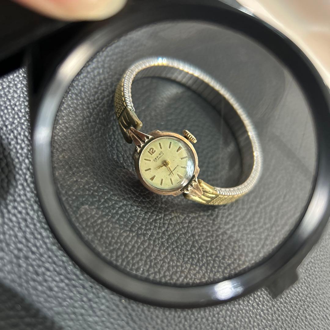 DEN－RO ゴールド14K 金無垢 手巻き腕時計 アンティーク