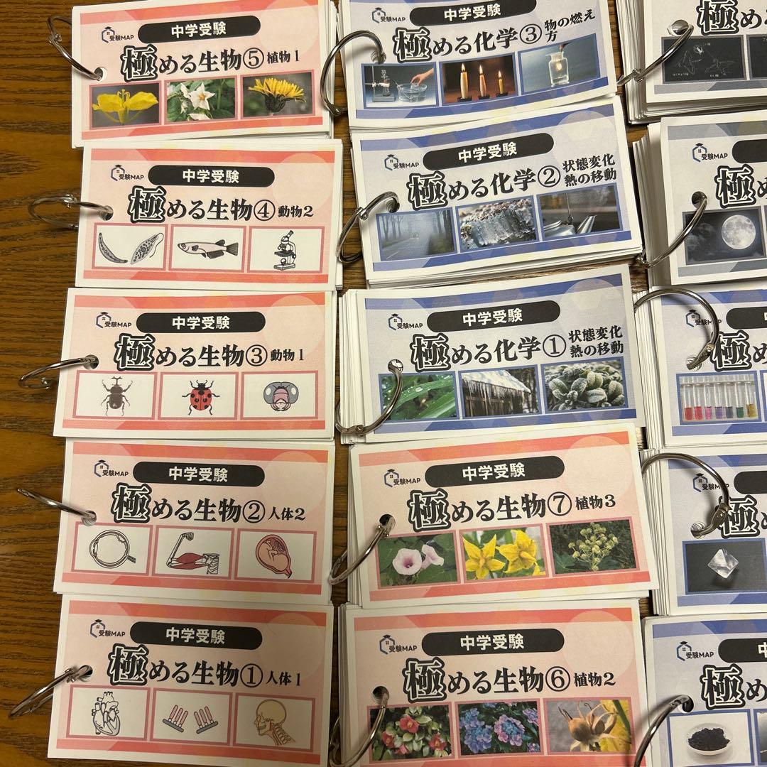 匿名配送・美品】中受 理科 カード 暗記 - メルカリ