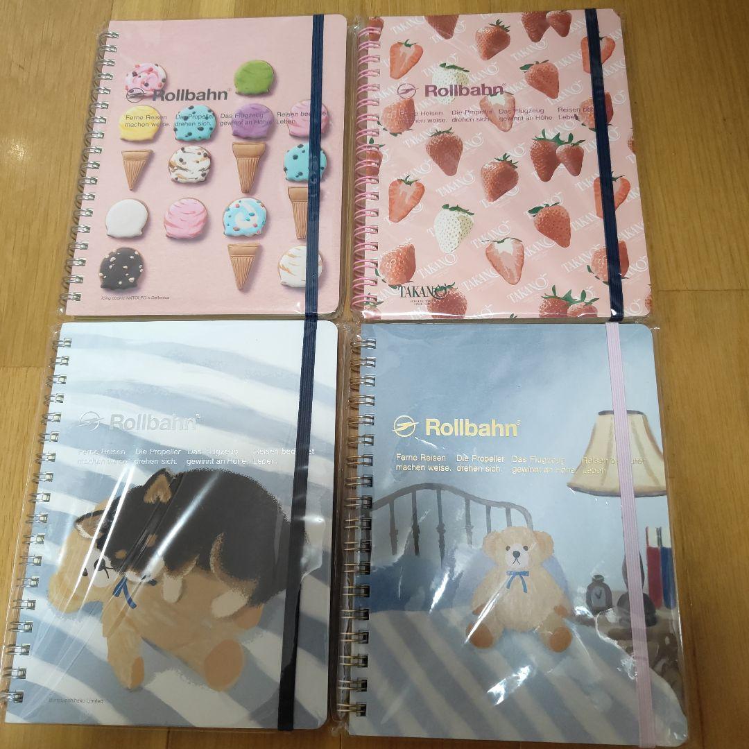 Rollbahn ノートセット 4冊　ロントゥモン　柴犬　くま　いちご　クッキー 名作絵本のクッキー缶セレクション by Cake.jp』が「コーチャンフォー