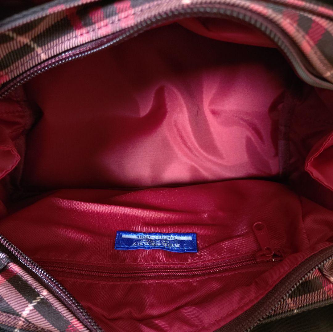 ☆新品未使用☆ バーバリーブルーレーベル チェック柄 ミニトート