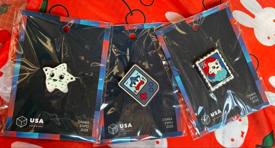 大阪関西万博 EXPO 2025 アメリカ館 ピンバッジ3点セット