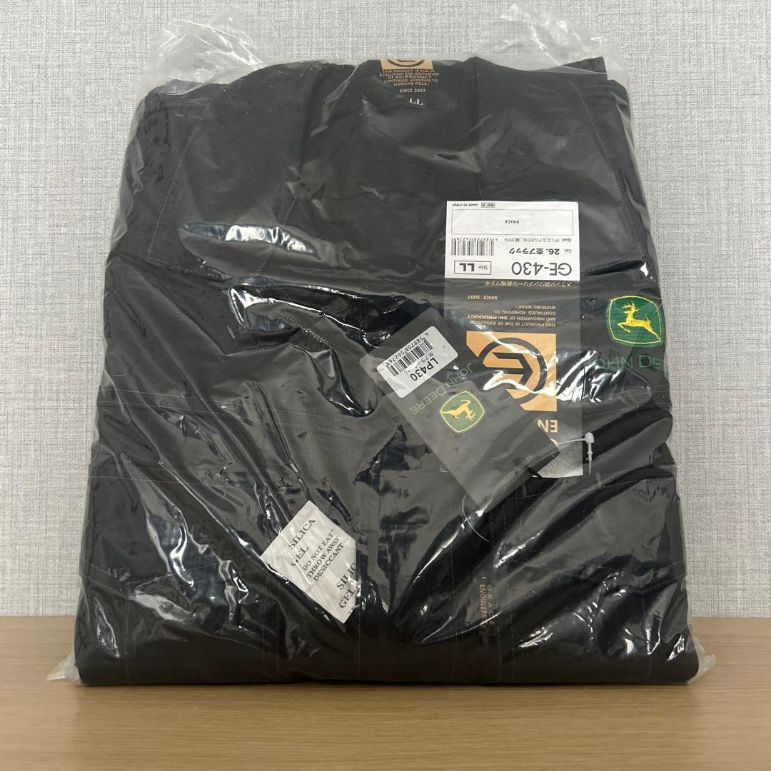 ジョンディア　つなぎ　LL ブラック ジョンディア つなぎ LL ブラック ジョンディアつなぎ作業服 LL ジョン