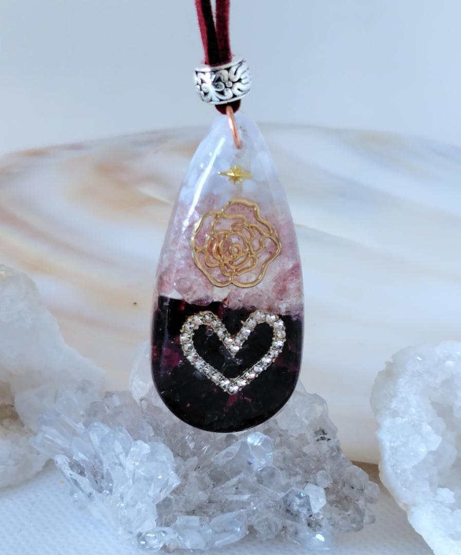 P562 オルゴナイト 天然石 パワーストーン ネックレス ペンダント