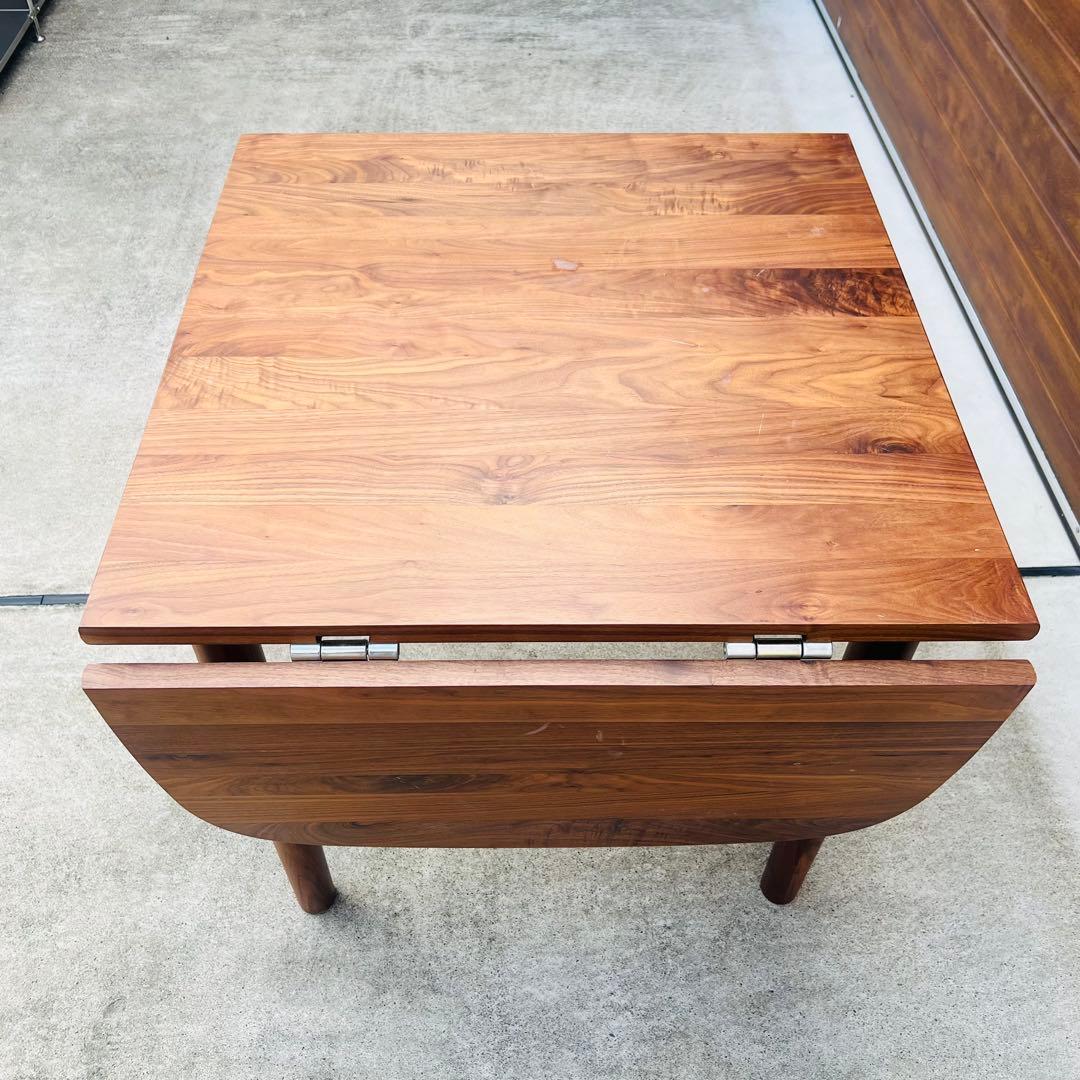 廃盤 希少 無印 エクステンションテーブル ウォールナット W1200