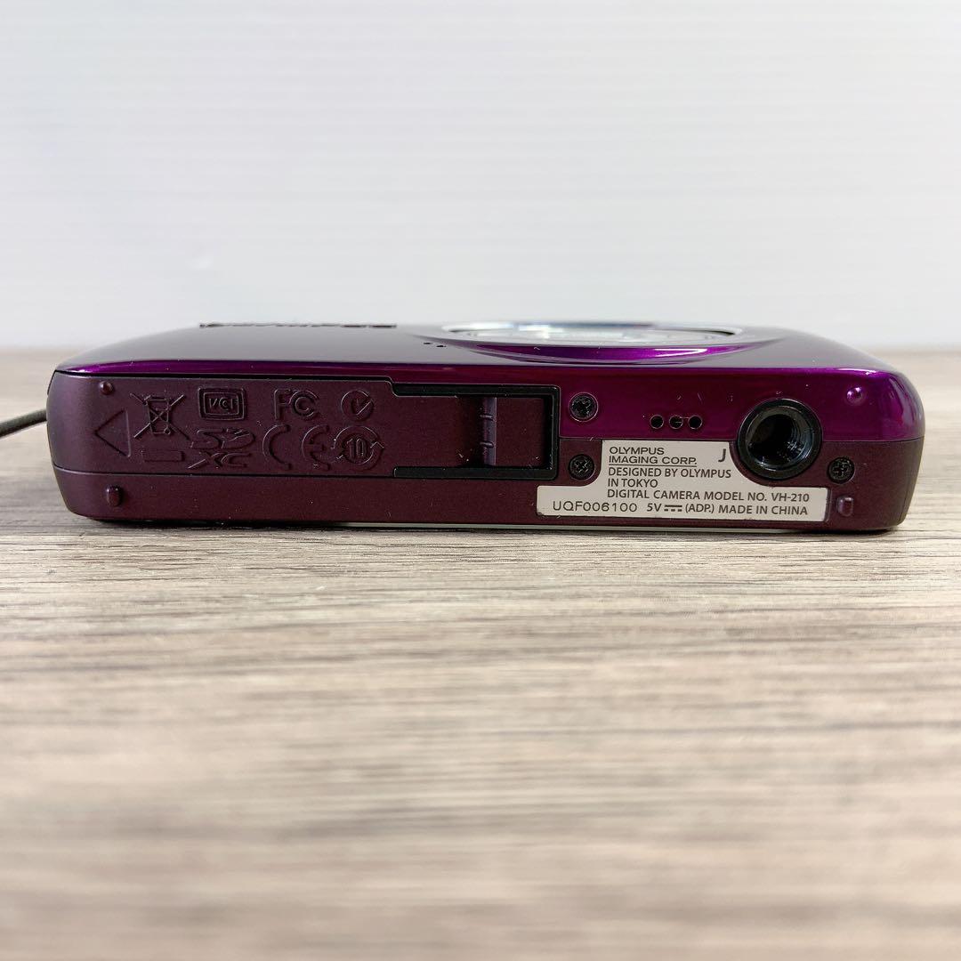 OLYMPUS VH-210 パープル 14MP 5倍ズーム デジカメ - メルカリ